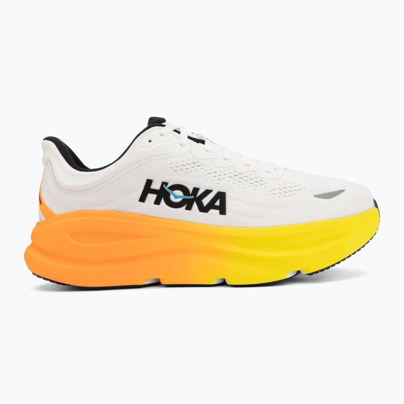 Pánske bežecké topánky HOKA Bondi 9 Wide white/neon tangerine 2