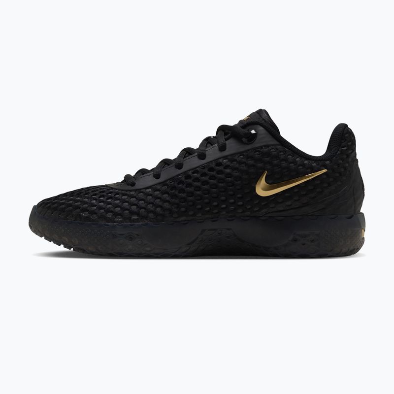 Pánske basketbalové topánky Nike LeBron Witness X black/black/iron grey/metallic gold 2