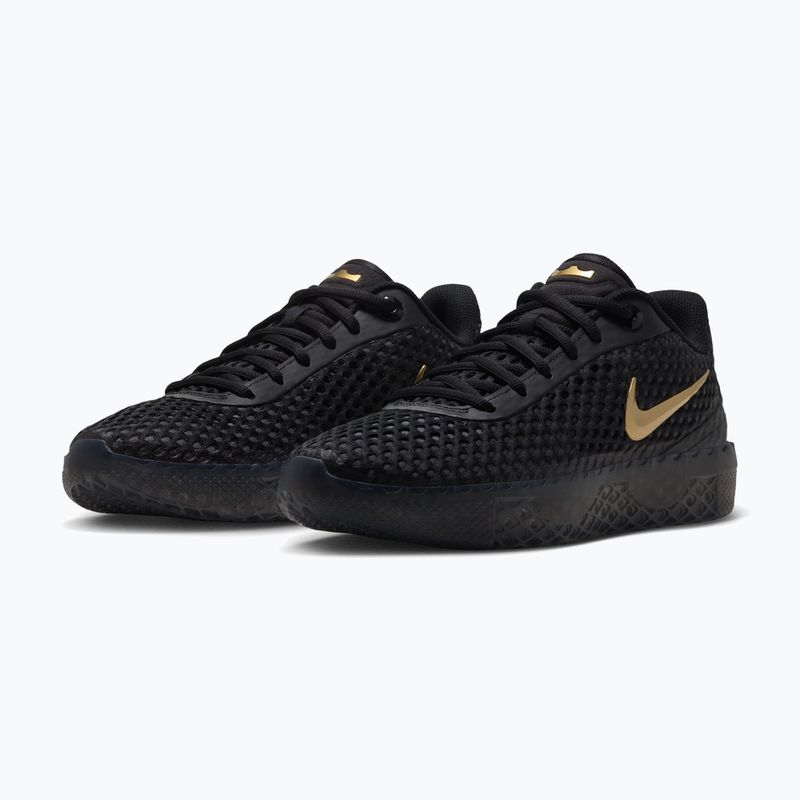Pánske basketbalové topánky Nike LeBron Witness X black/black/iron grey/metallic gold 3