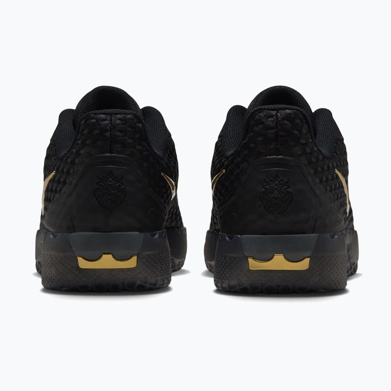 Pánske basketbalové topánky Nike LeBron Witness X black/black/iron grey/metallic gold 4