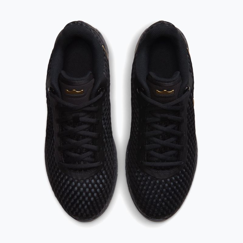 Pánske basketbalové topánky Nike LeBron Witness X black/black/iron grey/metallic gold 5