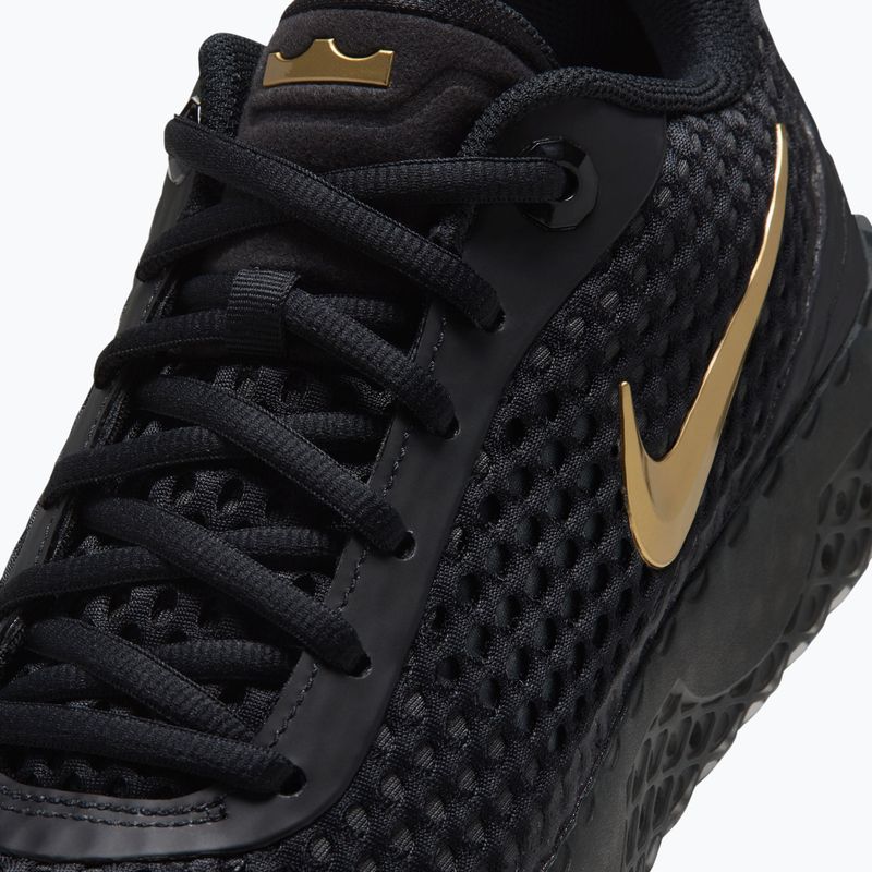 Pánske basketbalové topánky Nike LeBron Witness X black/black/iron grey/metallic gold 6