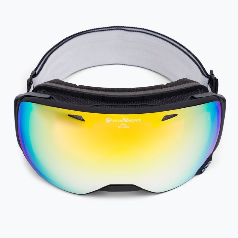 Lyžiarske okuliare Alpina Big Horn QV black matt/gold sph 2