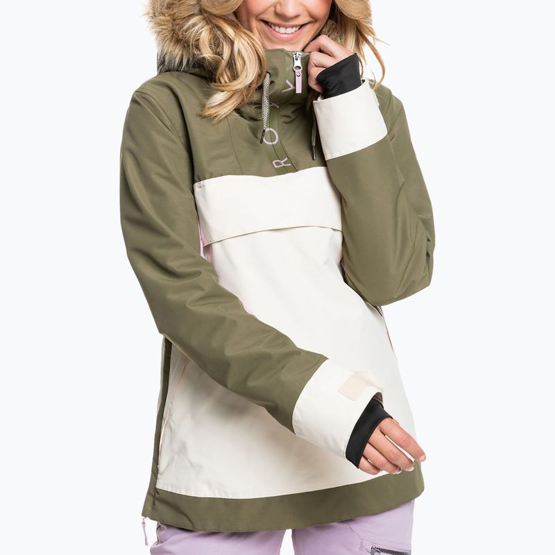 Dámska snowboardová bunda ROXY Shelter 2021 green 2