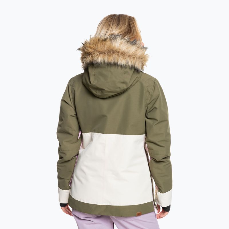 Dámska snowboardová bunda ROXY Shelter 2021 green 3