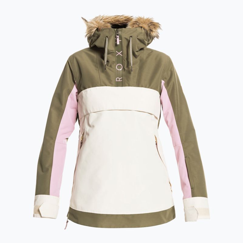 Dámska snowboardová bunda ROXY Shelter 2021 green