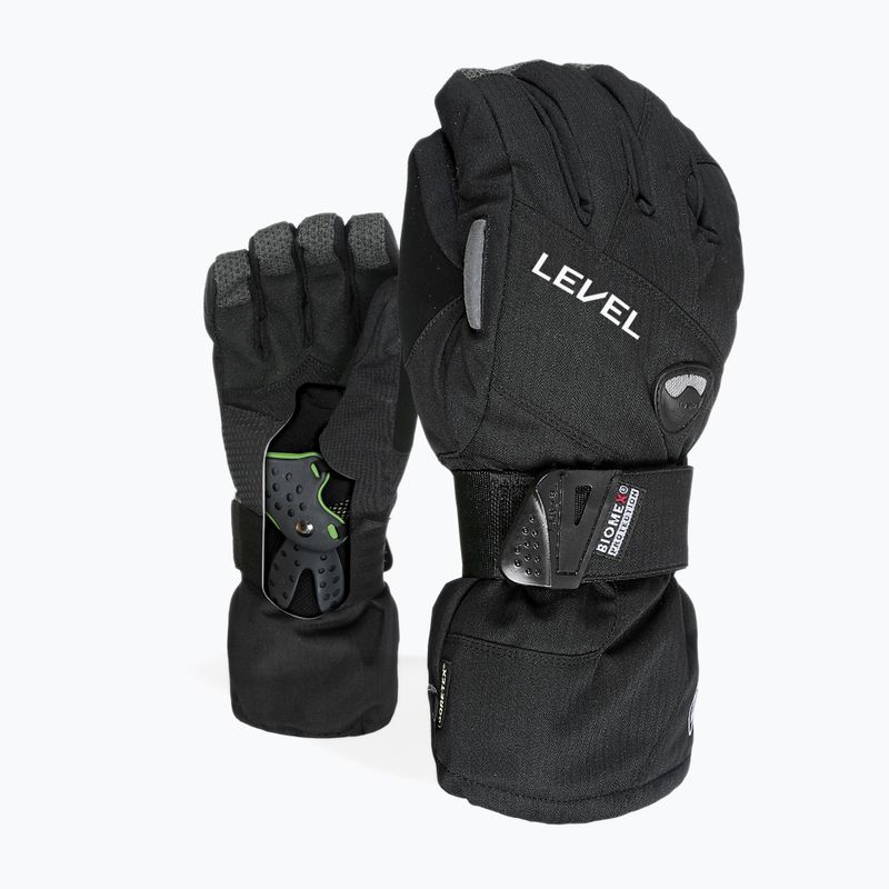 Pánske snowboardové rukavice Level Half Pipe Gore Tex black 1011 7