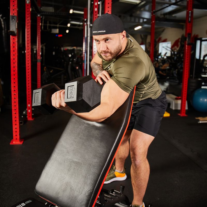 Tréningová lavica XTREXO B100 čierna 8