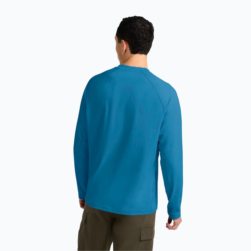 Pánske tričko longsleeve Jack Wolfskin Prelight Trail Crew aurora blue 3