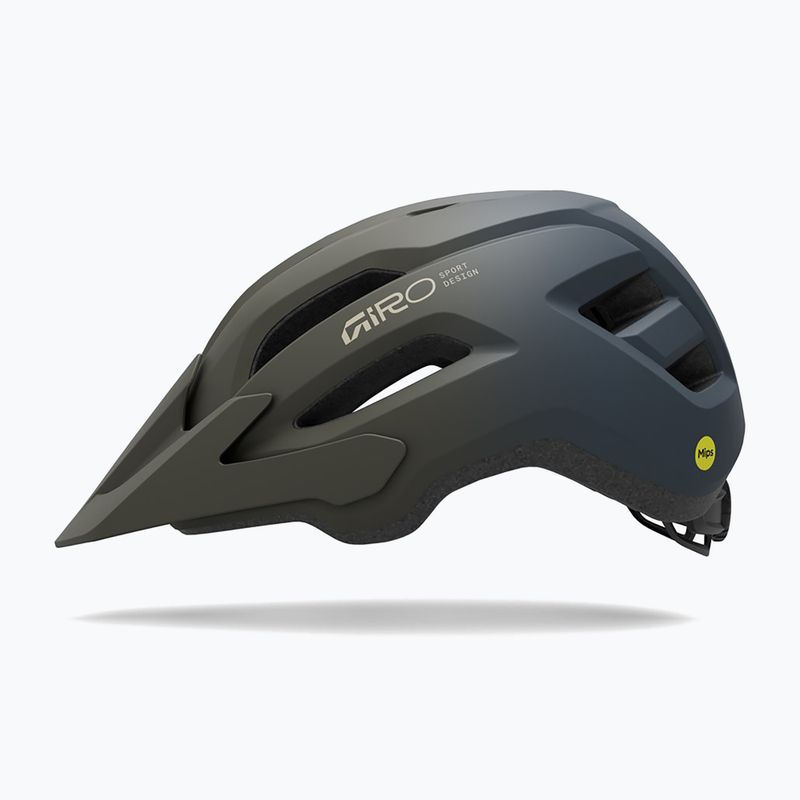 Detská cyklistická prilba Giro Fixture II MIPS matte dark sage/sapphire fade 2