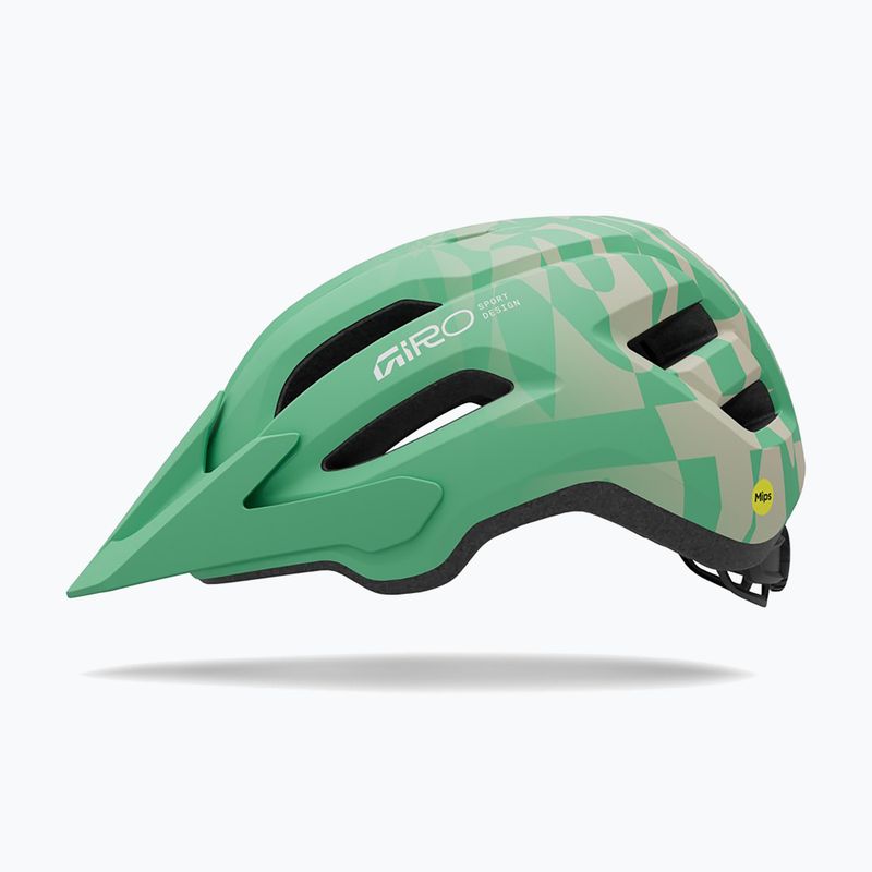 Detská cyklistická prilba Giro Fixture II MIPS matte green rush 2