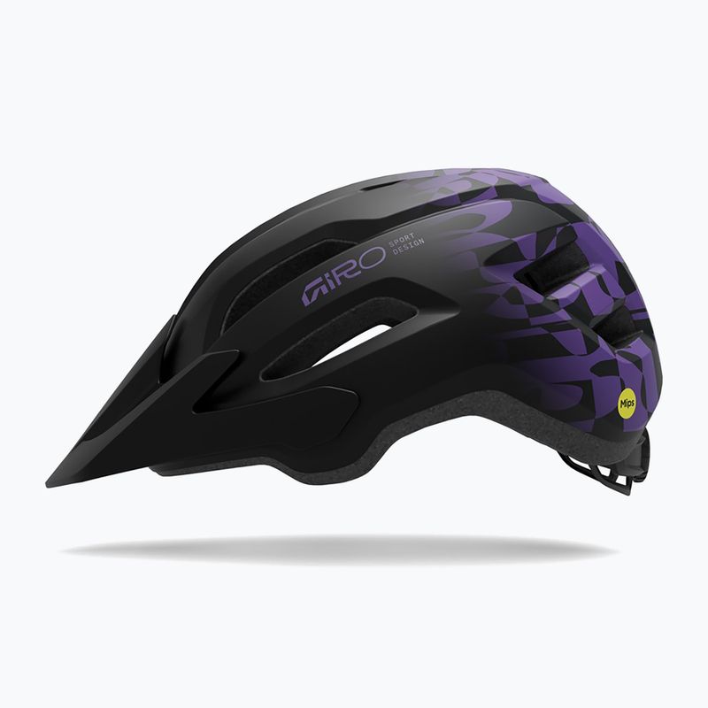 Cyklistická prilba Giro Fixture II MIPS matte black/purple rush 2
