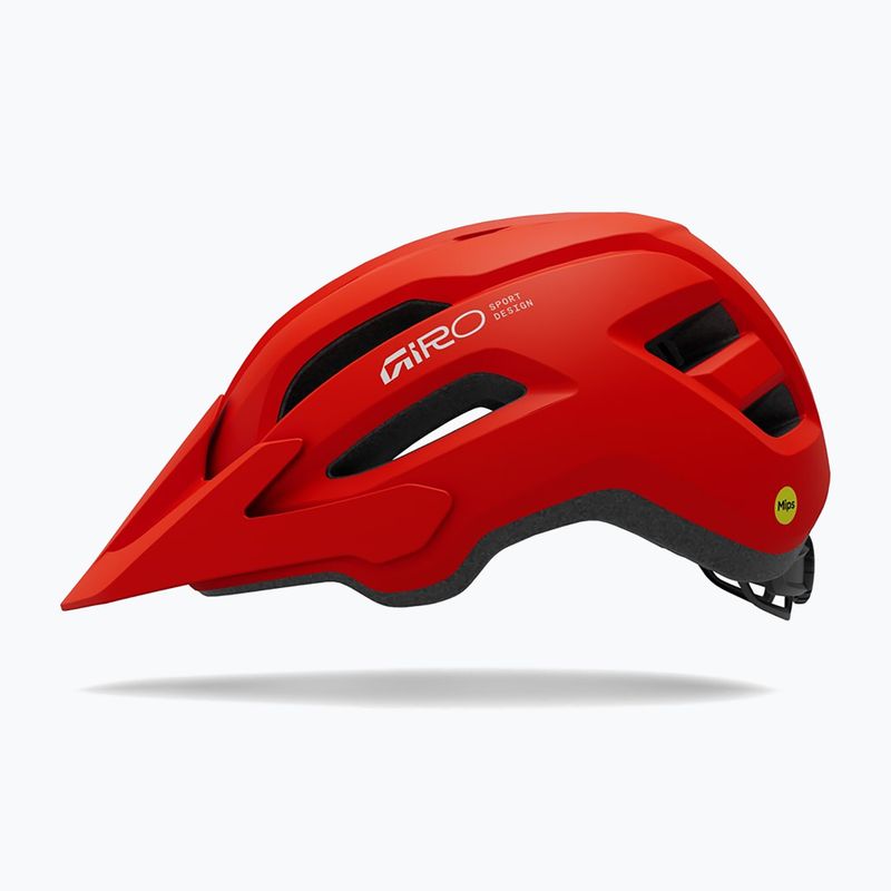 Cyklistická prilba Giro Fixture II MIPS matte flame red 2