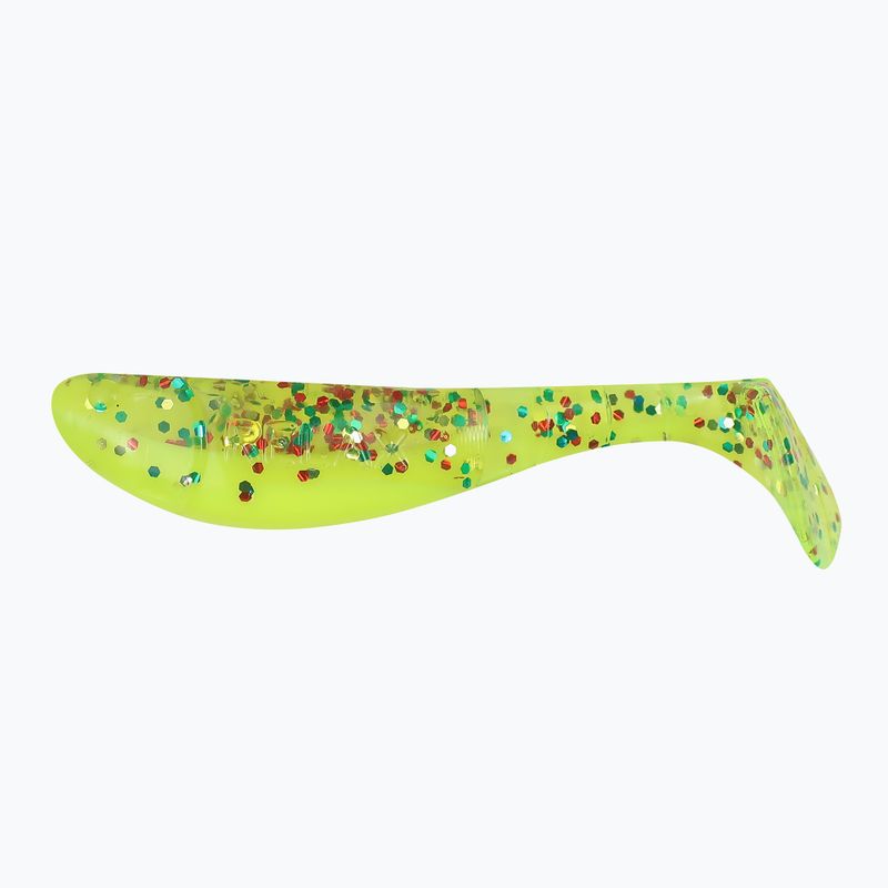 Gumová nástraha Relax Hoof 2.5 Laminovaná 4ks hodvábna chartreuse-multi glitter BLS25