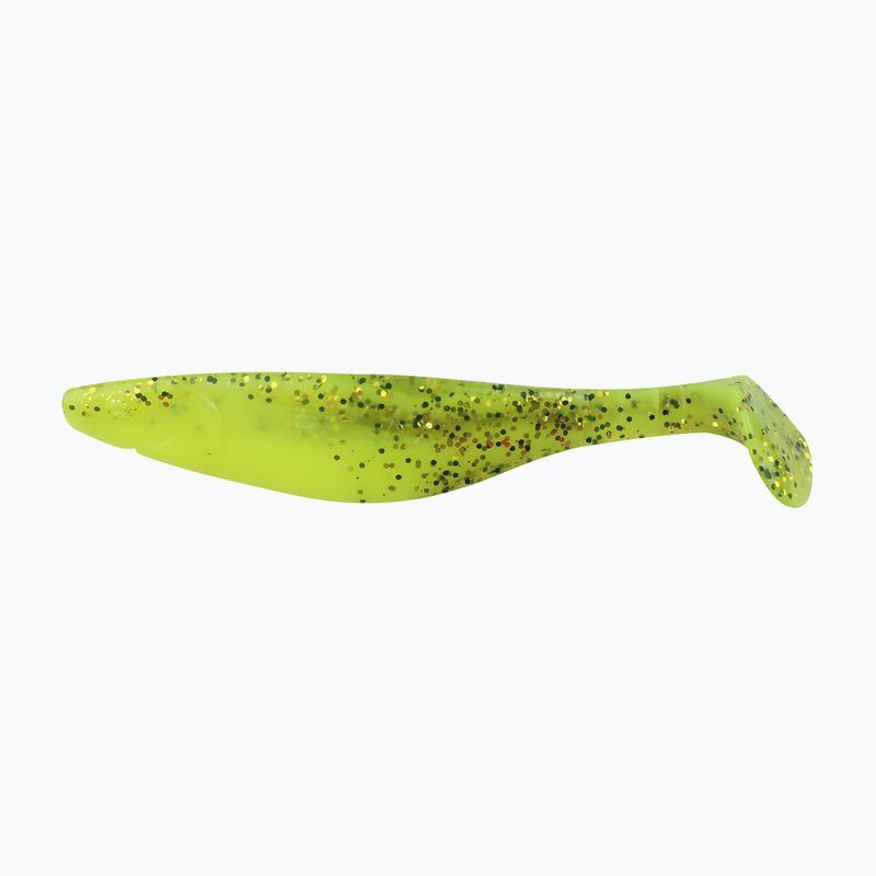 Relax Hoof 5 Laminovaná gumová návnada 3 ks chartreuse-gold black glitter silk BLS5-L