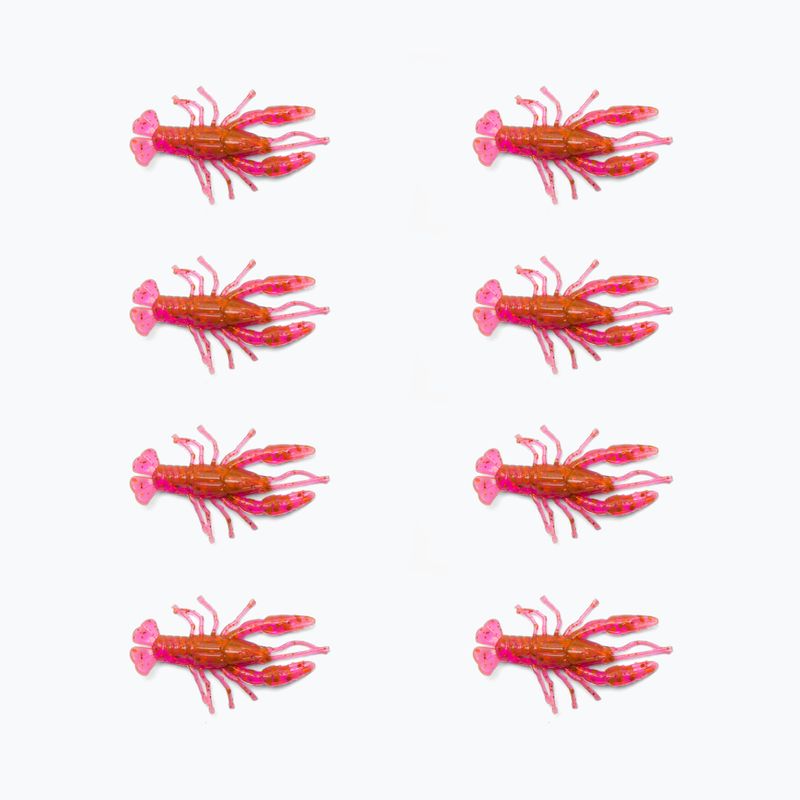 Gumová návnada Relax Crawfish 2 Standard 8 ks langusta oranžová trblietavá CRF1-S