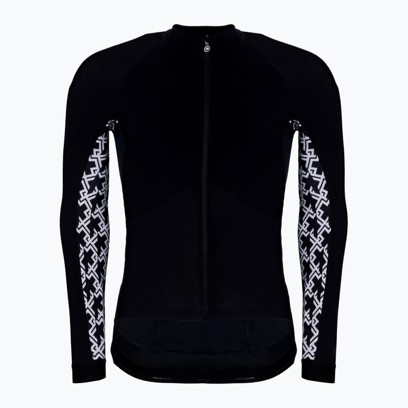 ASSOS Mille GT Spring Fall pánsky cyklistický dres čierny 11.30.344.18