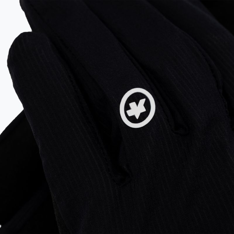 ASSOS RS Aero FF pánske cyklistické rukavice čierne P13.50.528.18 4