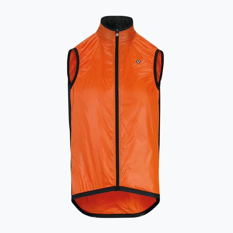 ASSOS Mille GT Wind pánska cyklistická vesta oranžová 13.34.338.49