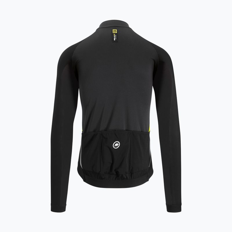 ASSOS Mille GT Spring Fall pánska cyklistická mikina čierna/žltá 11.30.344.32 3