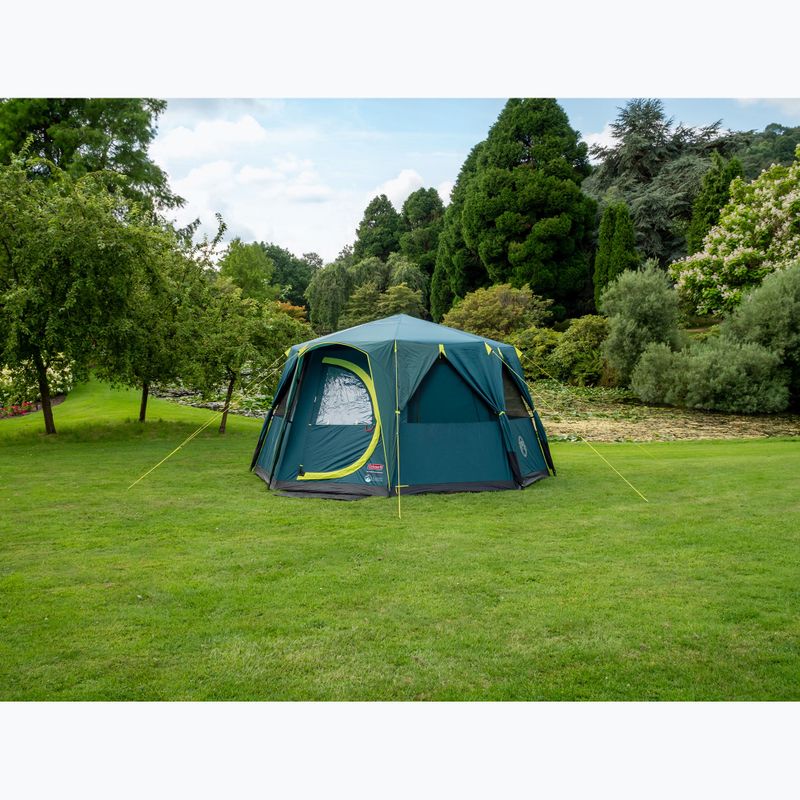 Kempinkový stan pre 8 osôbColeman Cortes Octagon Blackout Bedroom green  5
