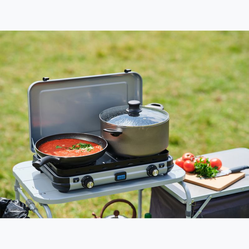 Cestovný sporák Campingaz Camping Kitchen 2 MAXI Int silver 11