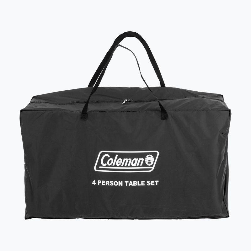 Turistický stôl Coleman so stoličkami 4P. sivý 6