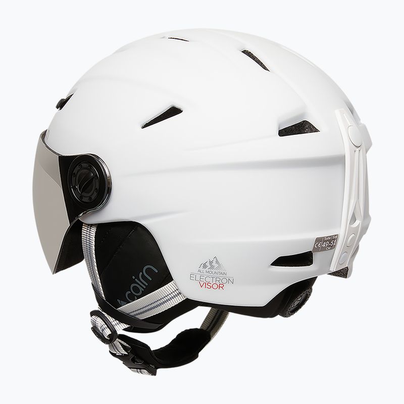 Lyžiarska prilba Cairn Electron Visor mat white 2