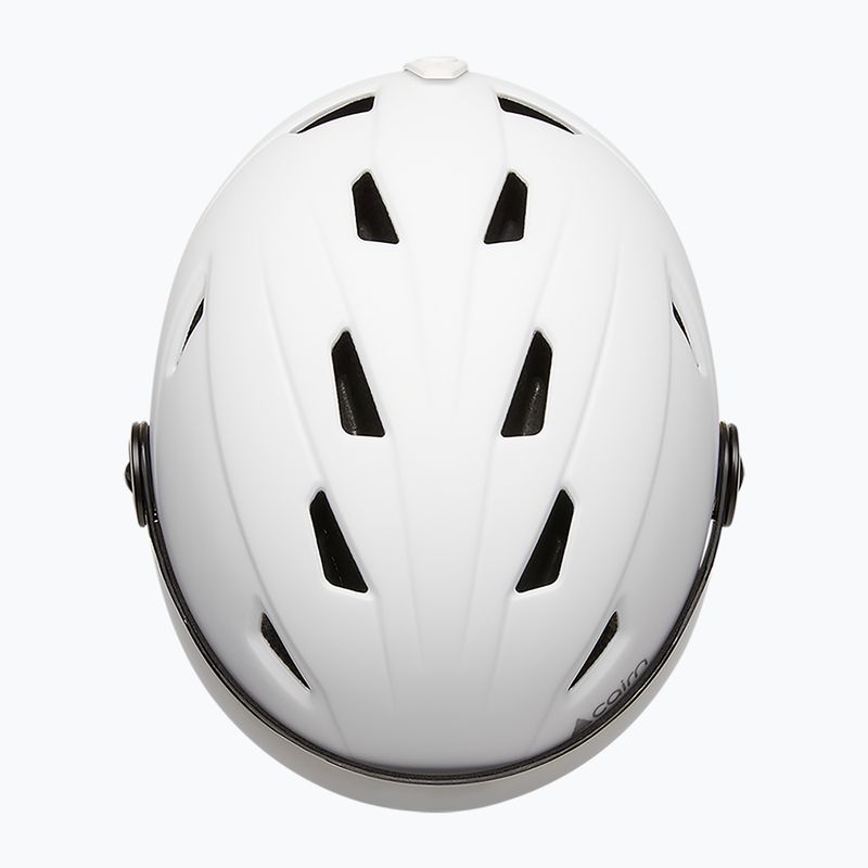 Lyžiarska prilba Cairn Electron Visor mat white 3