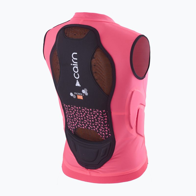 Detská ochranná vesta Cairn Proride D30 Jr fluo pink 2