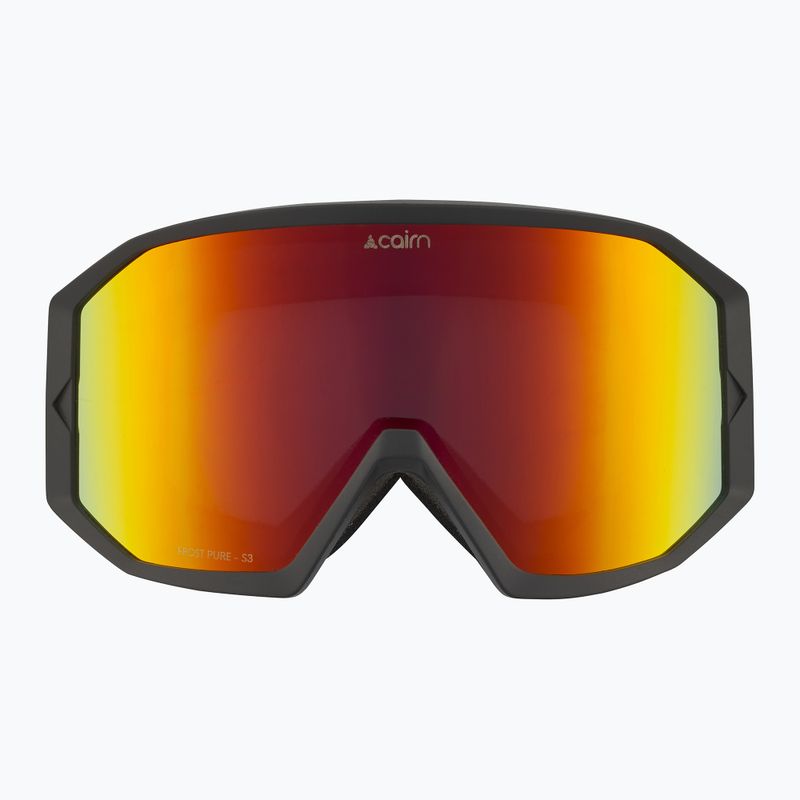 Lyžiarske okuliare Cairn Frost Pure mat black red 2