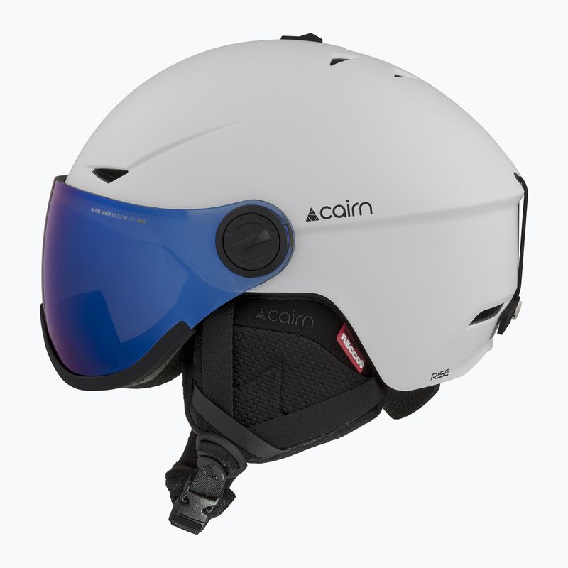 Lyžiarska prilba Cairn Rise II Visor mat white 2