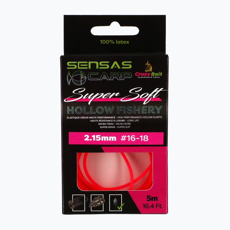 Sensas Hollow Fishery Super Soft tyčový tlmič nárazov červená 54504