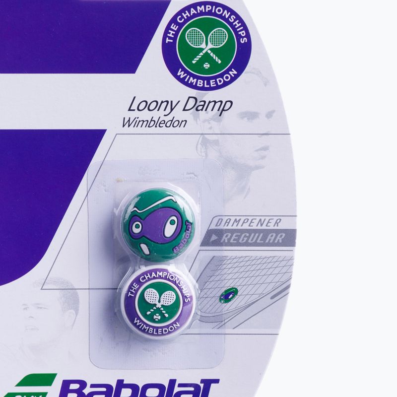 Babolat Loony Damp Wimbledon tlmiče vibrácií 2 ks zelené 700037 2