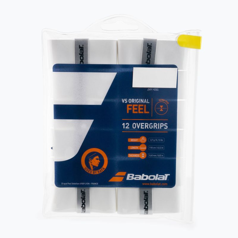 Obal na tenisovú raketu Babolat VS Original 12 ks biely 654010
