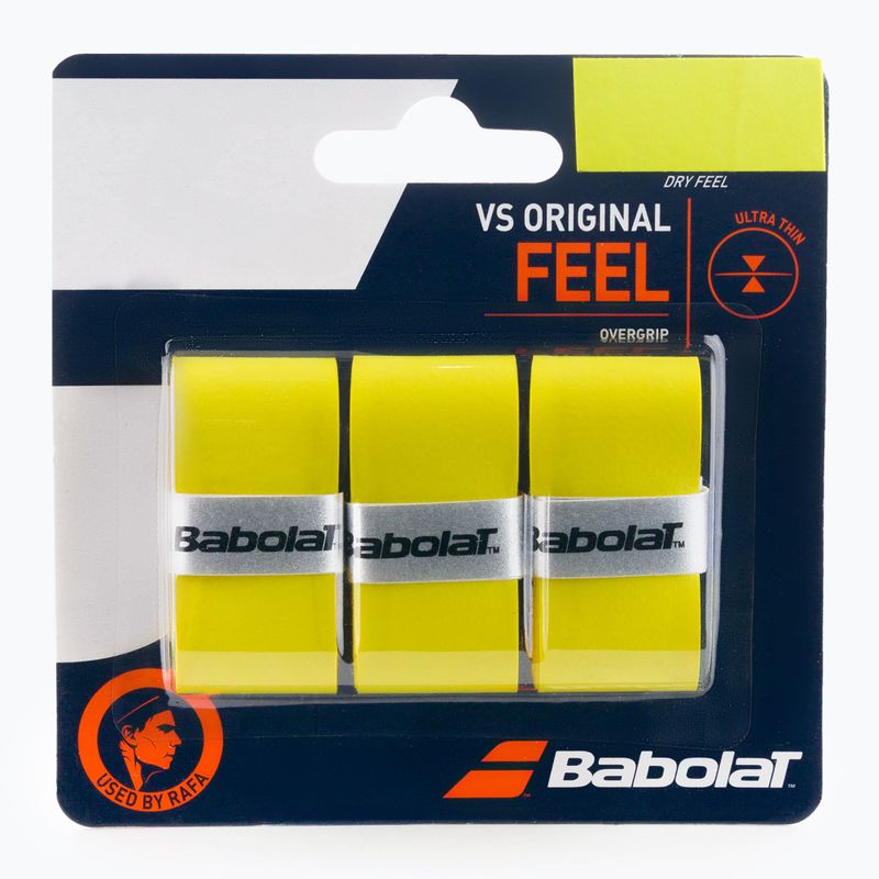 Obal na tenisovú raketu Babolat VS Original 3 ks žltý 653040
