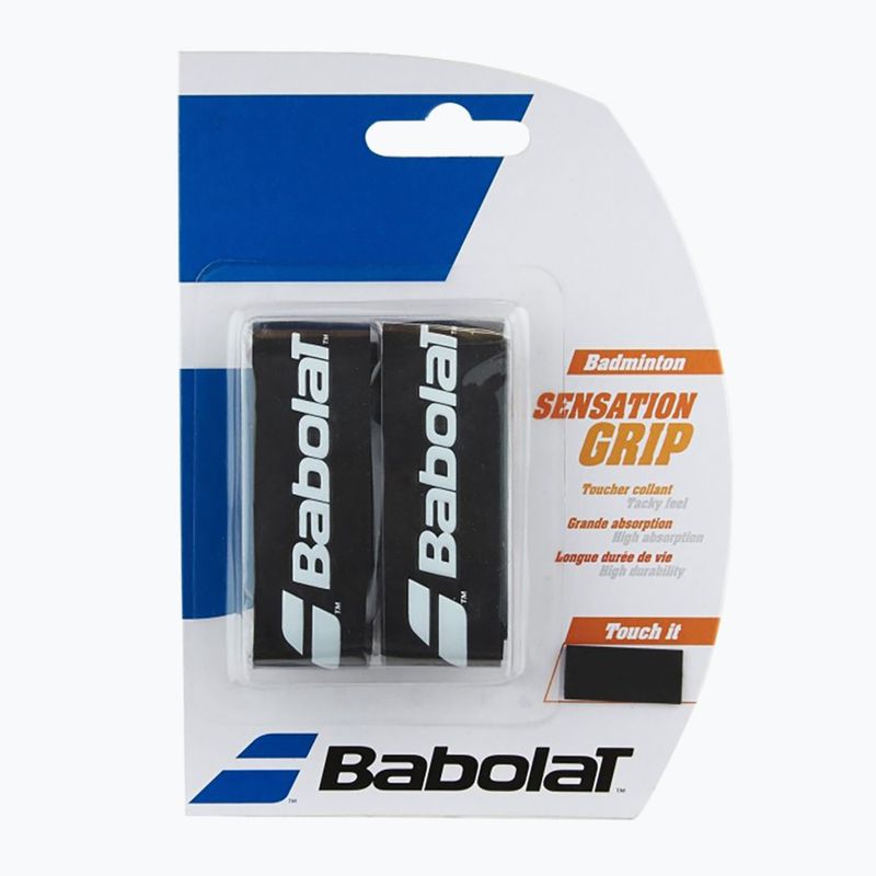 Omotávka na bedmintonové rakety Babolat Grip Sensation 2 ks čierne.