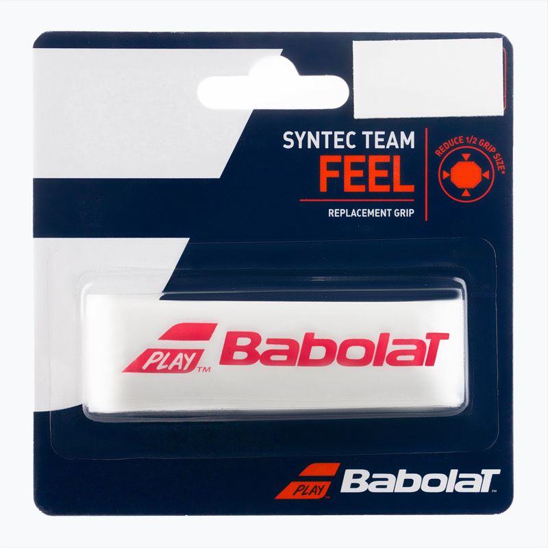 Obal na tenisovú raketu Babolat Syntec Team Grip červeno-biely 670065