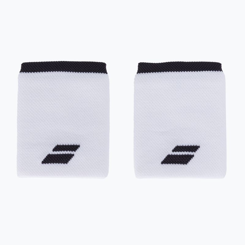 Babolat Logo Jumbo návleky na zápästie 2 ks biele 5UA1262 2