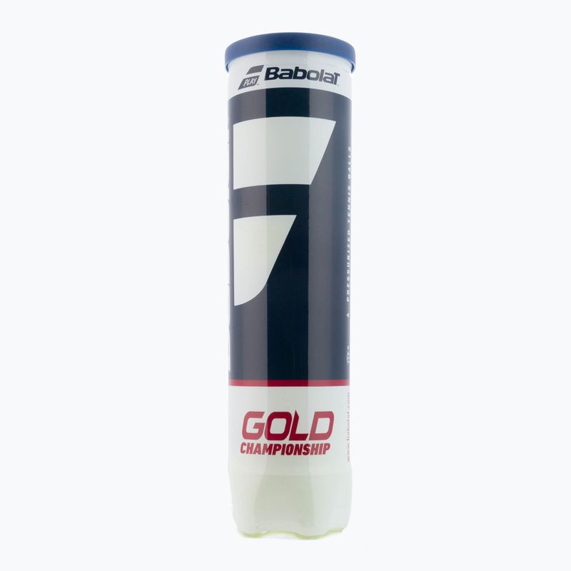 Tenisové loptičky Babolat Gold Championship 4 ks žlté 502082 2