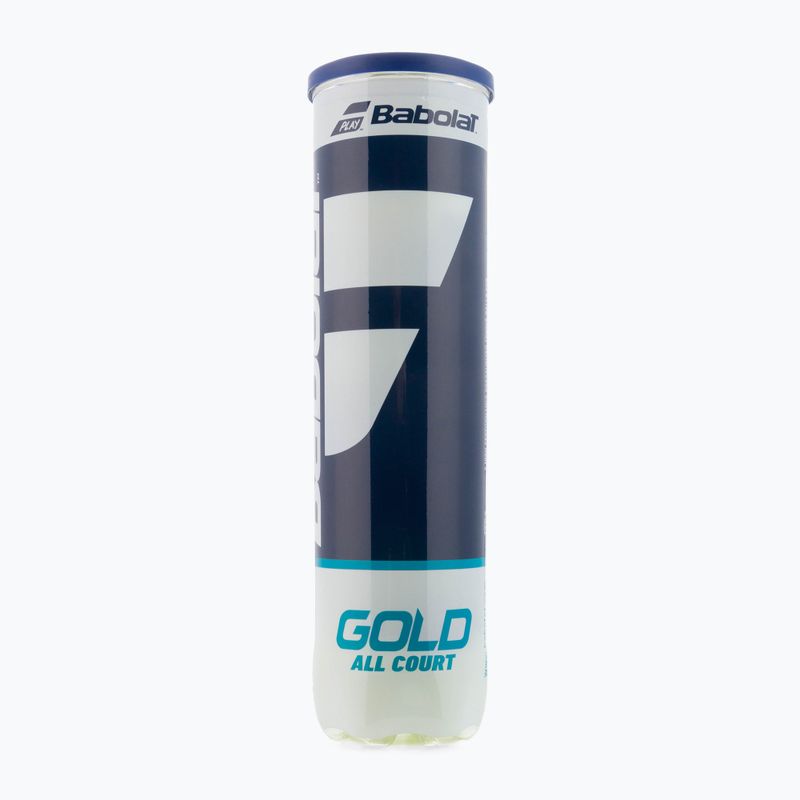 Tenisové loptičky Babolat Gold All Court 4 ks žlté 502085 2