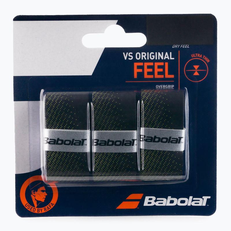 Obal na tenisovú raketu Babolat VS Original 3 ks čierny/žltý 653040