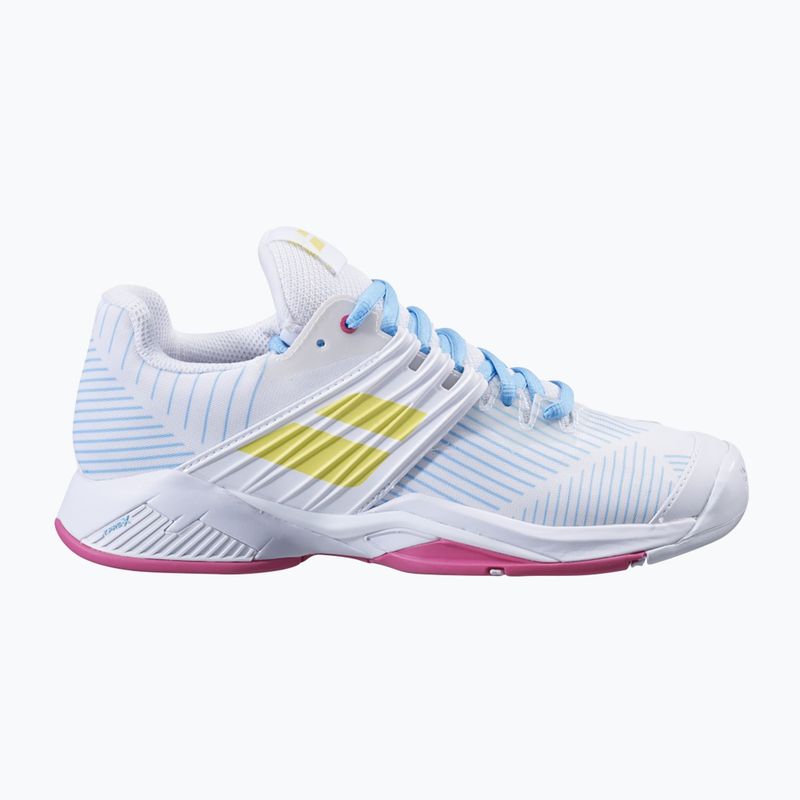 Dámska tenisová obuv Babolat 21 Jet Mach 3 Clay white/sulphur spring 11