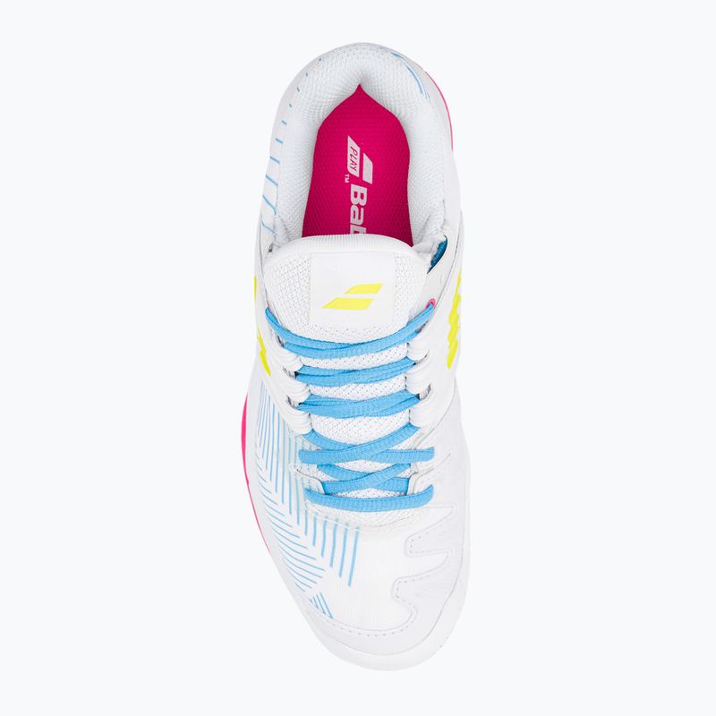 Dámska tenisová obuv Babolat 21 Jet Mach 3 Clay white/sulphur spring 6