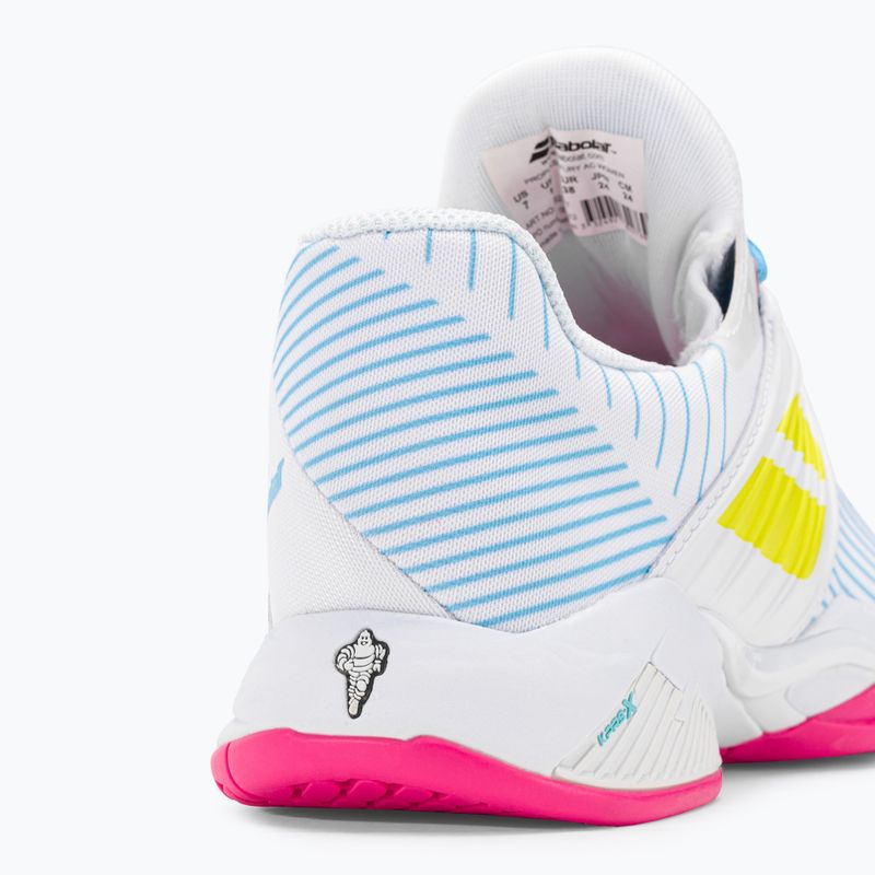 Dámska tenisová obuv Babolat 21 Jet Mach 3 Clay white/sulphur spring 9