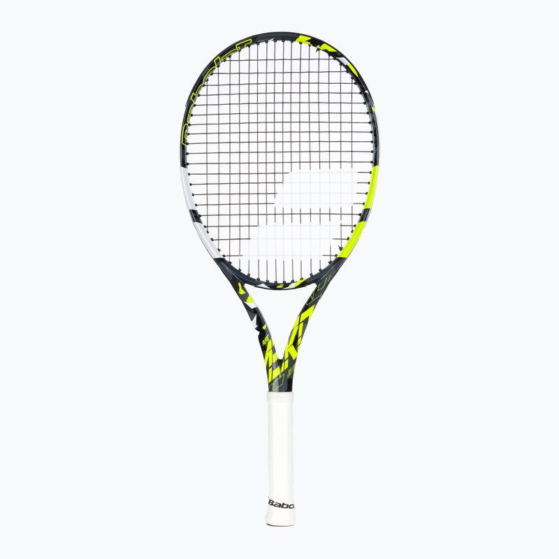 Detská tenisová raketa Babolat Pure Aero Junior 26 šedo-žltá 140465