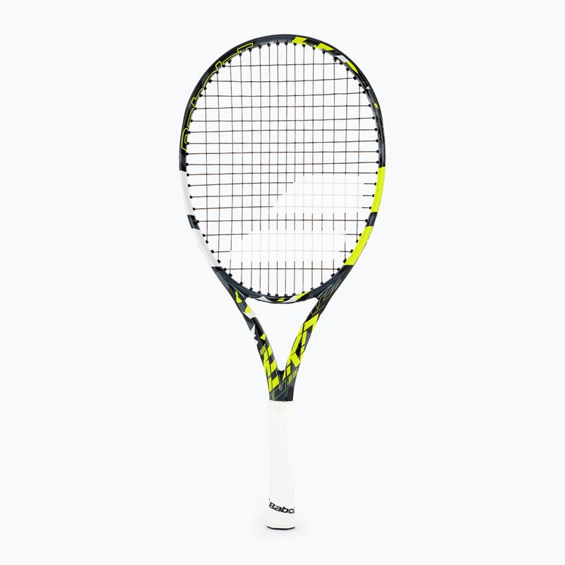 Detská tenisová raketa Babolat Pure Aero Junior 25 šedo-žltá 140468