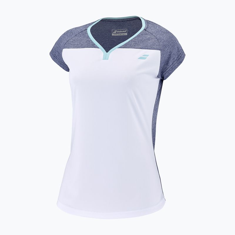 Detské tenisové tričko Babolat Play Crew Neck white and blue 3MTE011 2