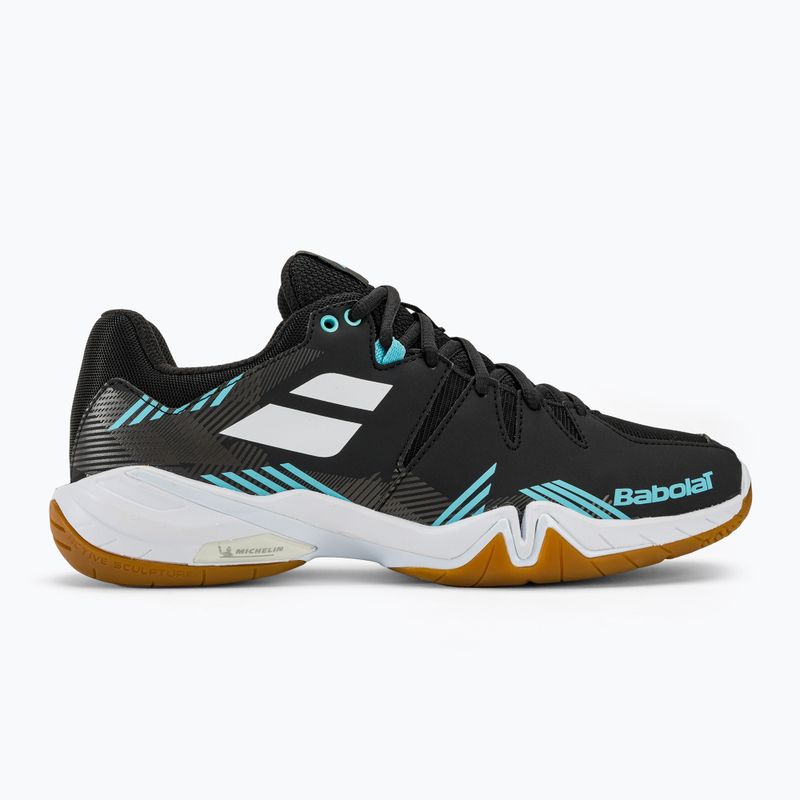 Pánska bedmintonová obuv Babolat Shadow Spirit  black/light blue 2