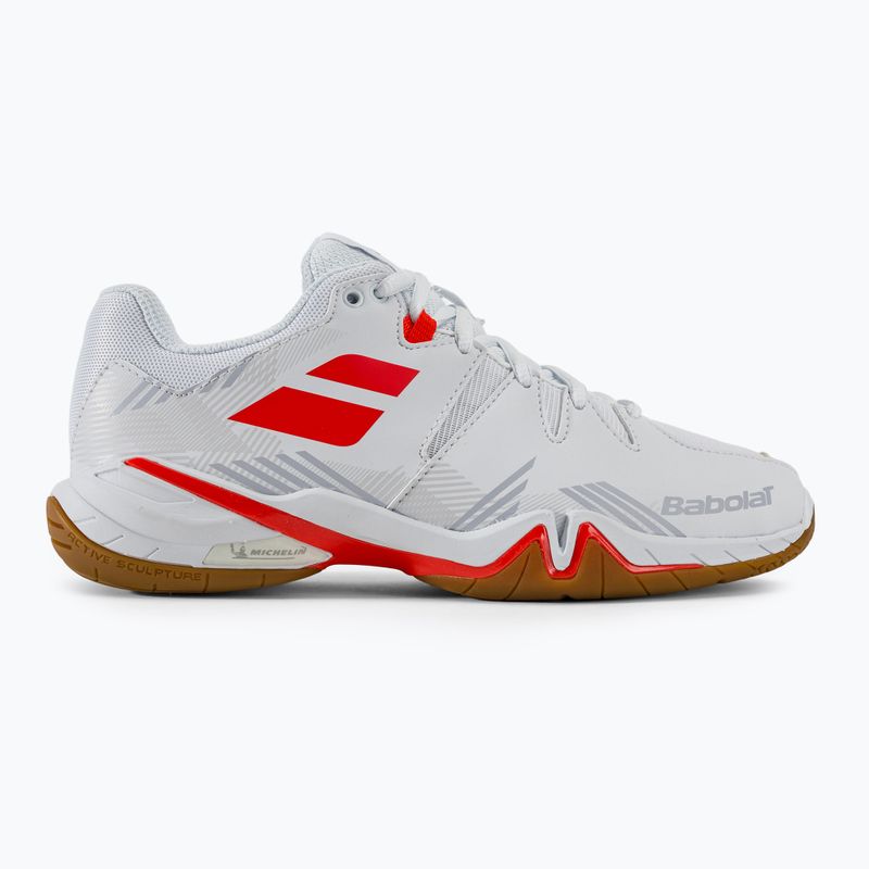 Dámska bedmintonová obuv Babolat Shadow Spirit white/lavender 2